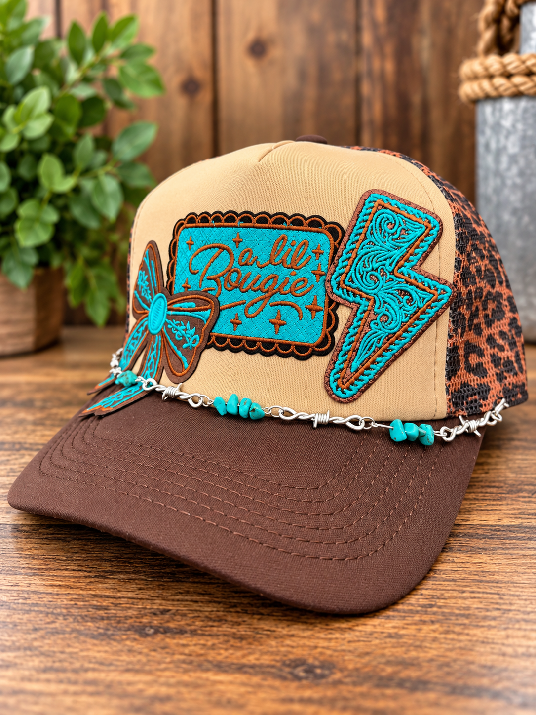 Boujee Turquoise Trucker Hat