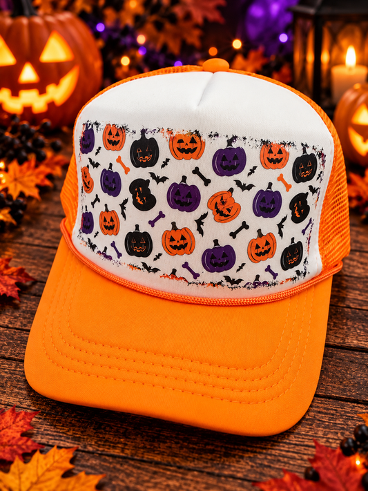 Halloween Pumpkins Trucker Hat