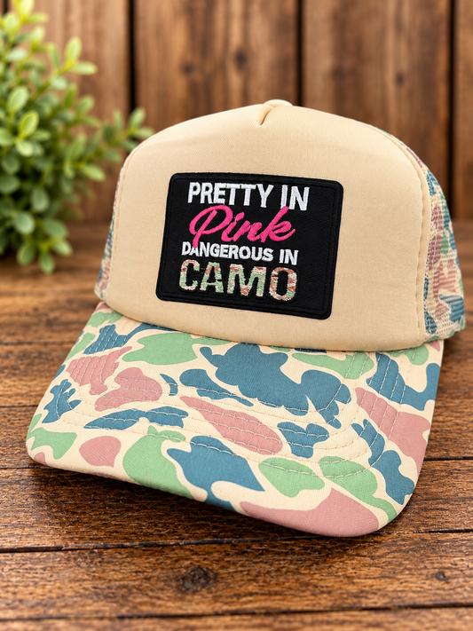Pretty in Pink Camo Trucker Hat