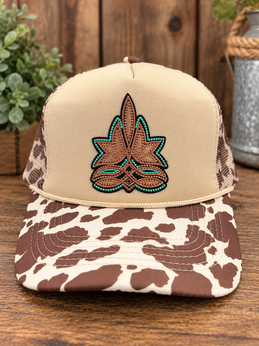 Rustic Cow Trucker Hat