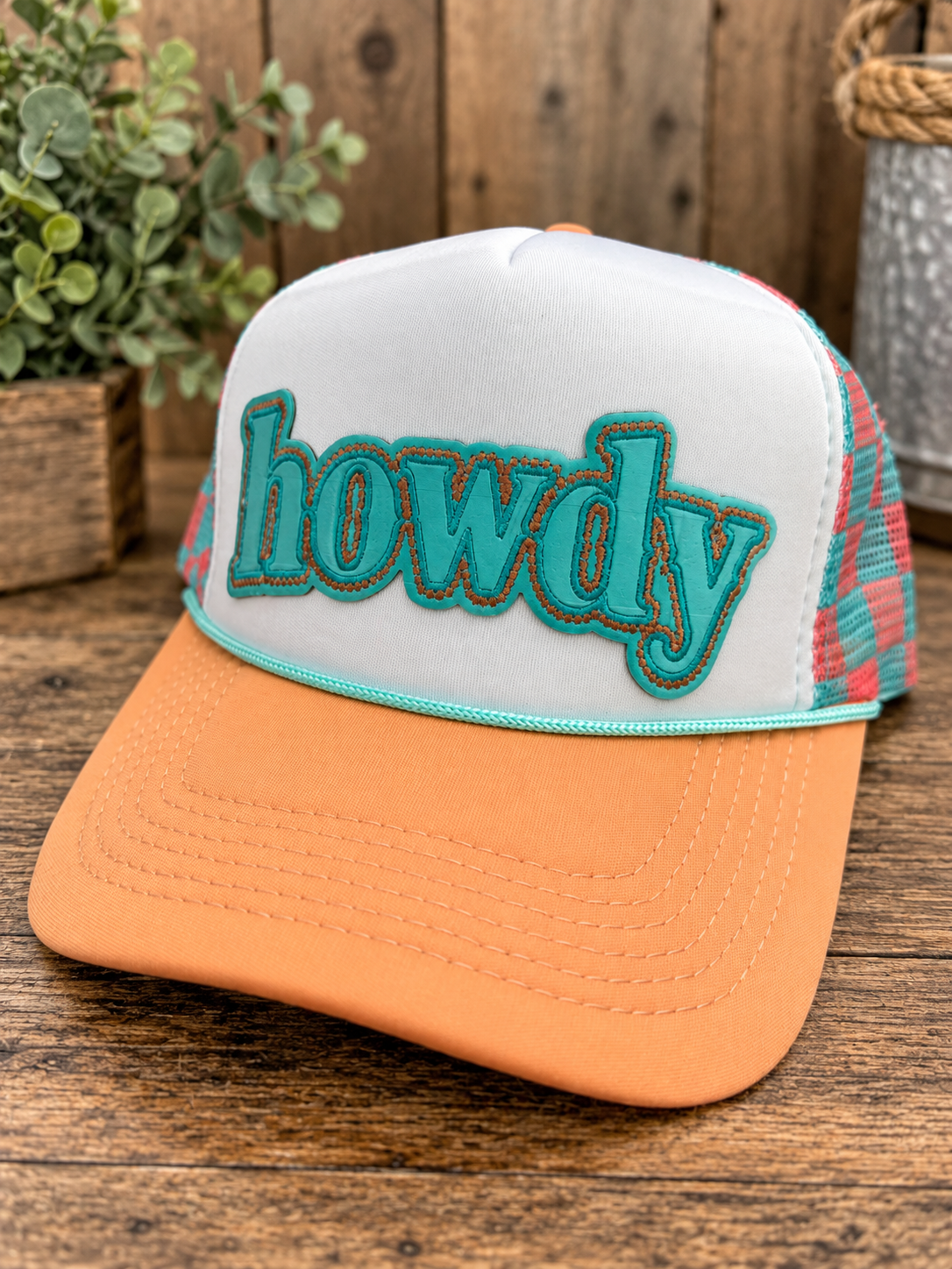 Rustic Howdy Trucker Hat