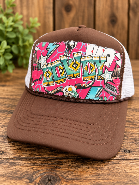 Vibrant Howdy Trucker Hat
