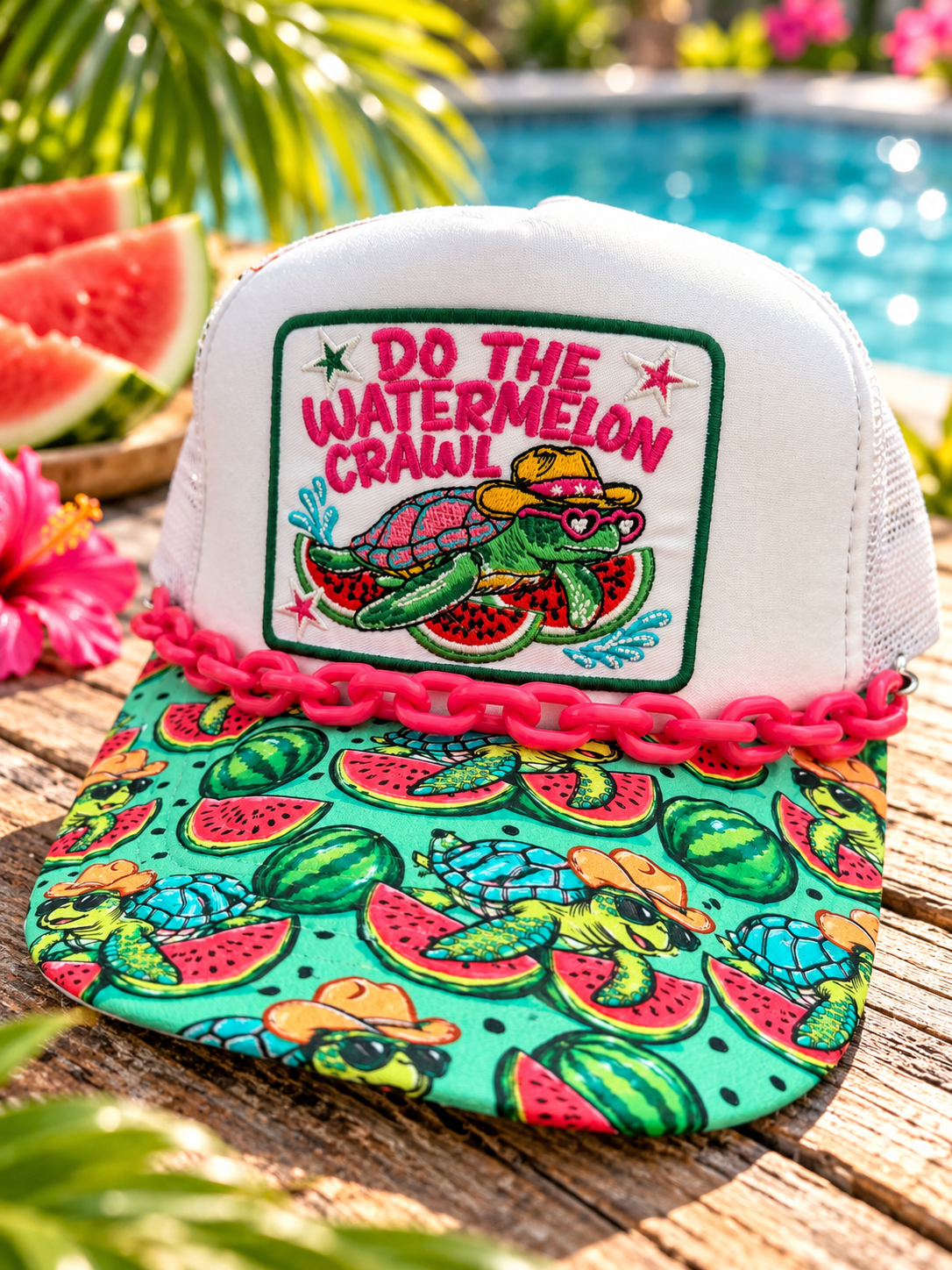 Watermelon Crawl Trucker Hat